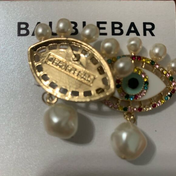 New Baublebar Evil Eye Pearl drop earrings - Picture 4 of 5